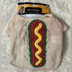 Hot Dog Outfit for Dogs - Tan Halloween Costume size medium small dog breed